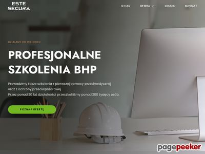 Kursy i szkolenia bhp - eSTe Secura - Kraków